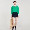 Jerseys & Cárdigans<Sandro Paris Cardigan Estilo Beisbol Con Cremallera