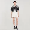 Cazadoras & Chaquetas<Sandro Paris Cazadora De Cuero Con Cristales