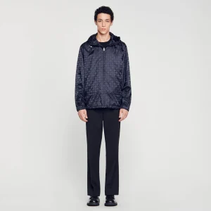 Abrigos & Cazadoras<Sandro Paris Cazadora De Nailon Square Cross