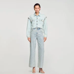 Cazadoras & Chaquetas<Sandro Paris Cazadora Vaquera Corta