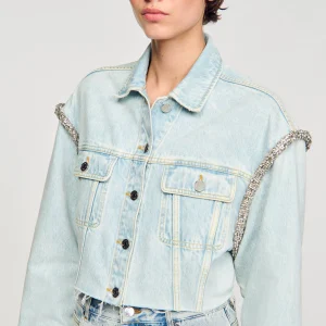 Cazadoras & Chaquetas<Sandro Paris Cazadora Vaquera Corta
