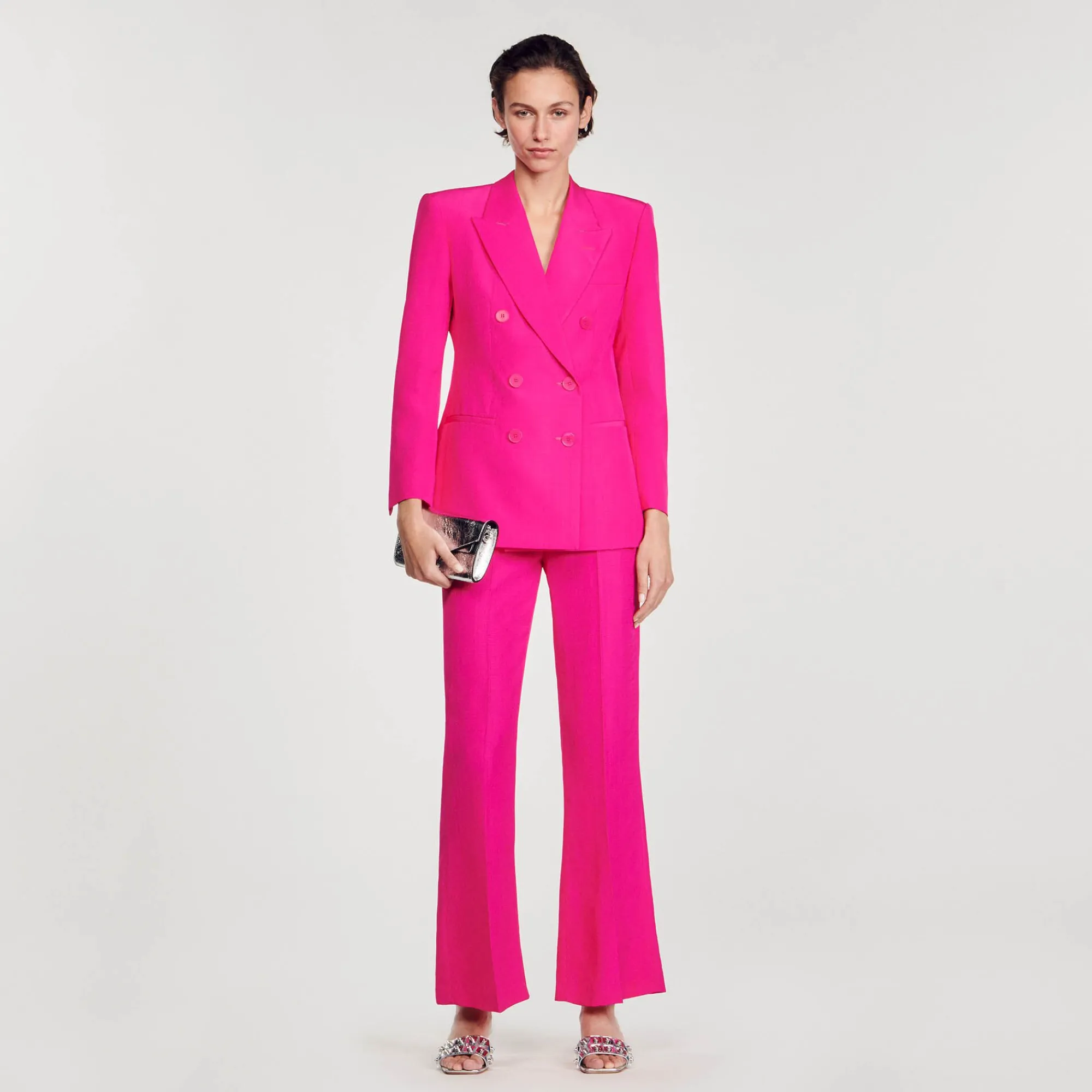 chaqueta_con_botonadura_cruzada_0.webp Trajes<Sandro Paris Chaqueta Con Botonadura Cruzada