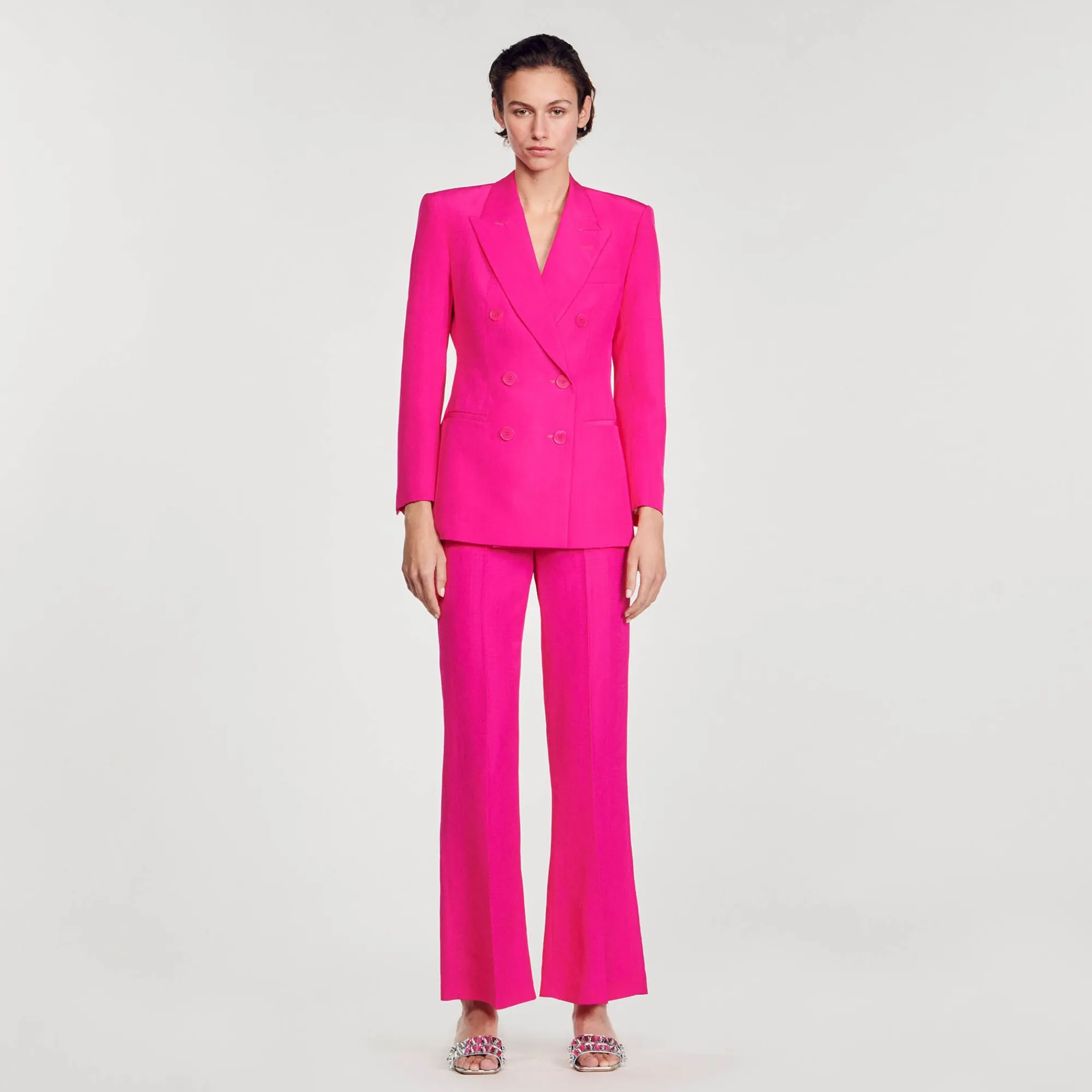 chaqueta_con_botonadura_cruzada_1.webp Trajes<Sandro Paris Chaqueta Con Botonadura Cruzada