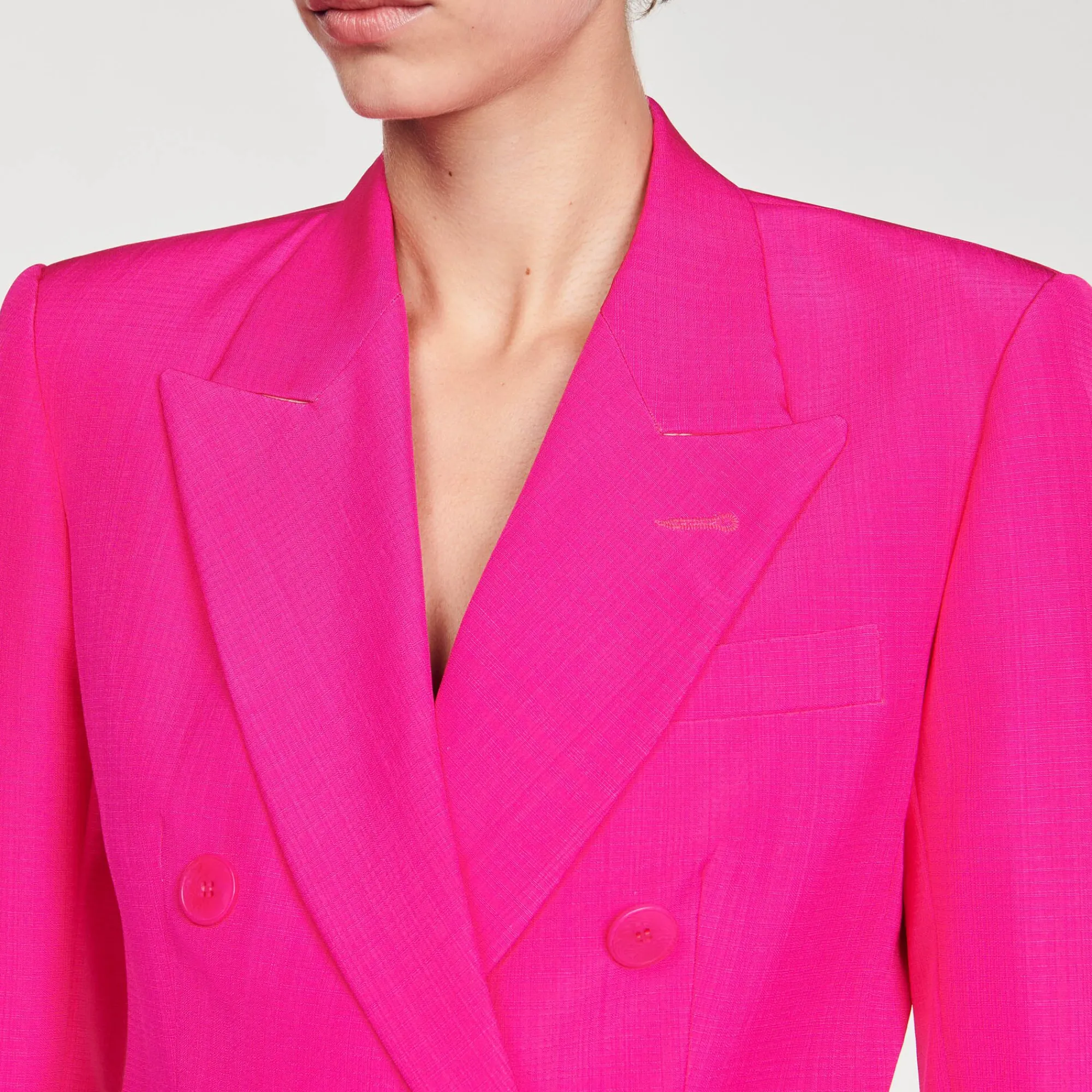 chaqueta_con_botonadura_cruzada_2.webp Trajes<Sandro Paris Chaqueta Con Botonadura Cruzada
