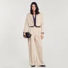 Trajes<Sandro Paris Chaqueta Corta A Rayas