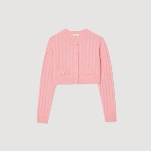 Jerseys & Cárdigans<Sandro Paris Chaqueta De Punto Trenzado
