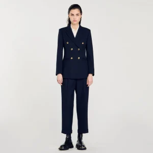 Trajes<Sandro Paris Chaqueta De Sastre Con Doble Botonadura