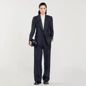 Trajes<Sandro Paris Chaqueta De Traje A Rayas