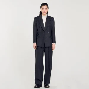 Trajes<Sandro Paris Chaqueta De Traje A Rayas