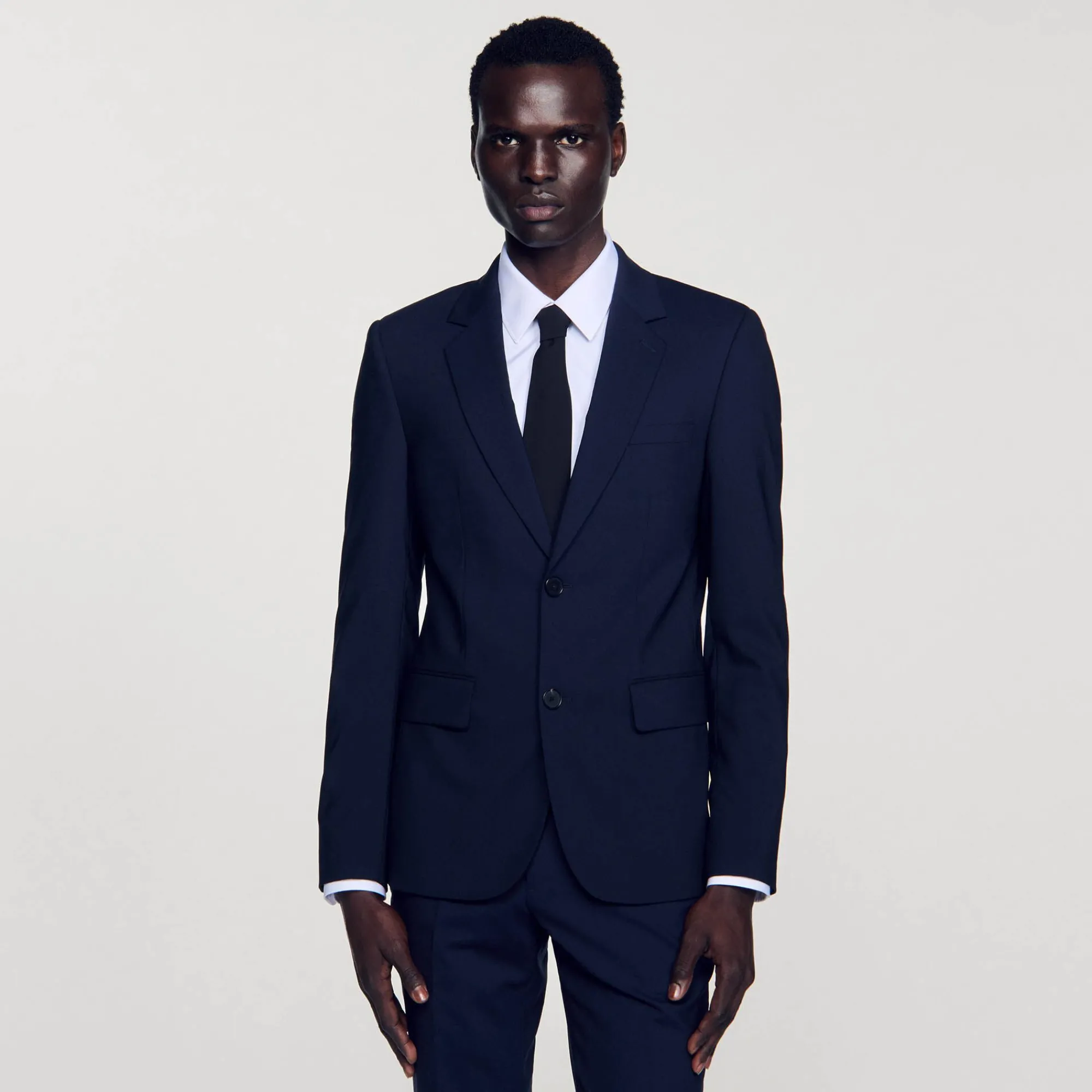 chaqueta_de_traje_clasica_de_lana_3.webp Trajes & Smokings<Sandro Paris Chaqueta De Traje Clasica De Lana