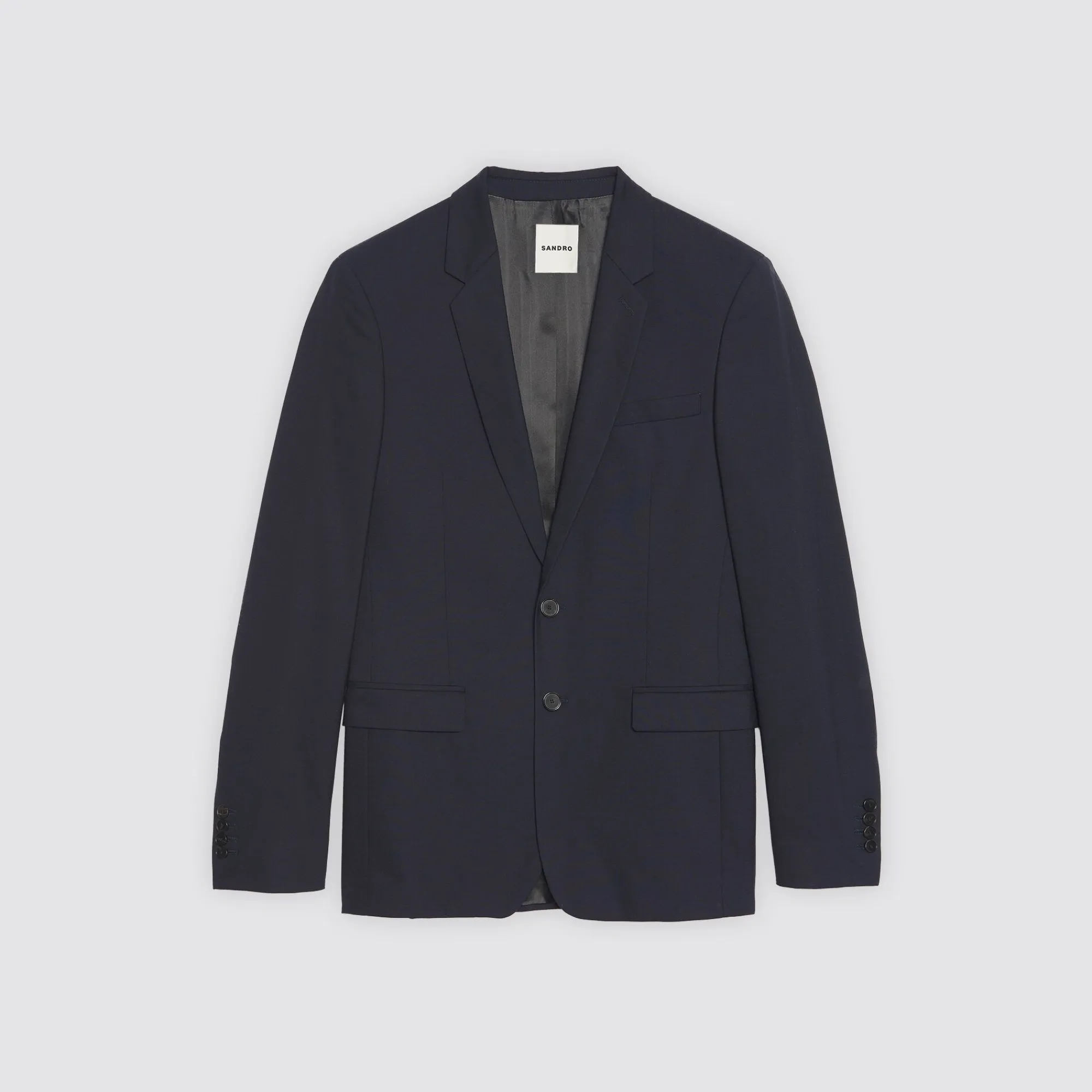 chaqueta_de_traje_clasica_de_lana_6.webp Trajes & Smokings<Sandro Paris Chaqueta De Traje Clasica De Lana