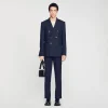 Trajes & Smokings<Sandro Paris Chaqueta De Traje Cruzada