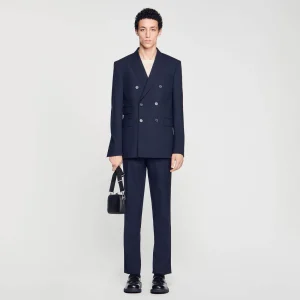 Trajes & Smokings<Sandro Paris Chaqueta De Traje Cruzada