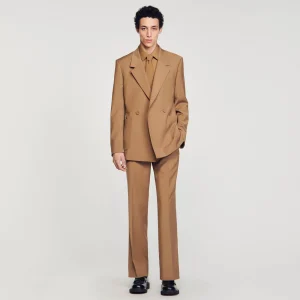 Trajes & Smokings<Sandro Paris Chaqueta De Traje Cruzada