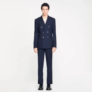 Trajes & Smokings<Sandro Paris Chaqueta De Traje Cruzada