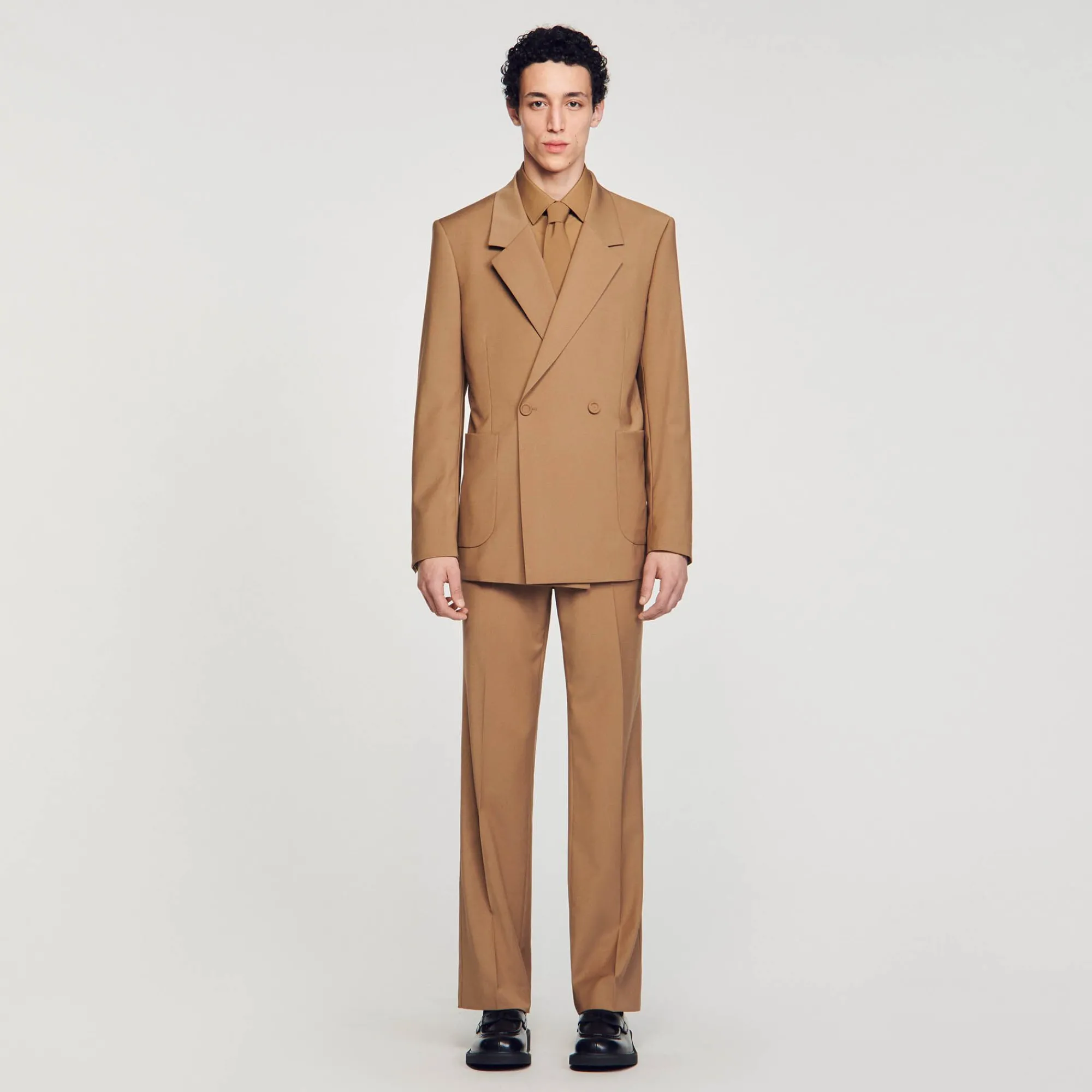 chaqueta_de_traje_cruzada_1-2.webp Trajes & Smokings<Sandro Paris Chaqueta De Traje Cruzada