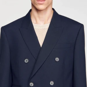 Trajes & Smokings<Sandro Paris Chaqueta De Traje Cruzada