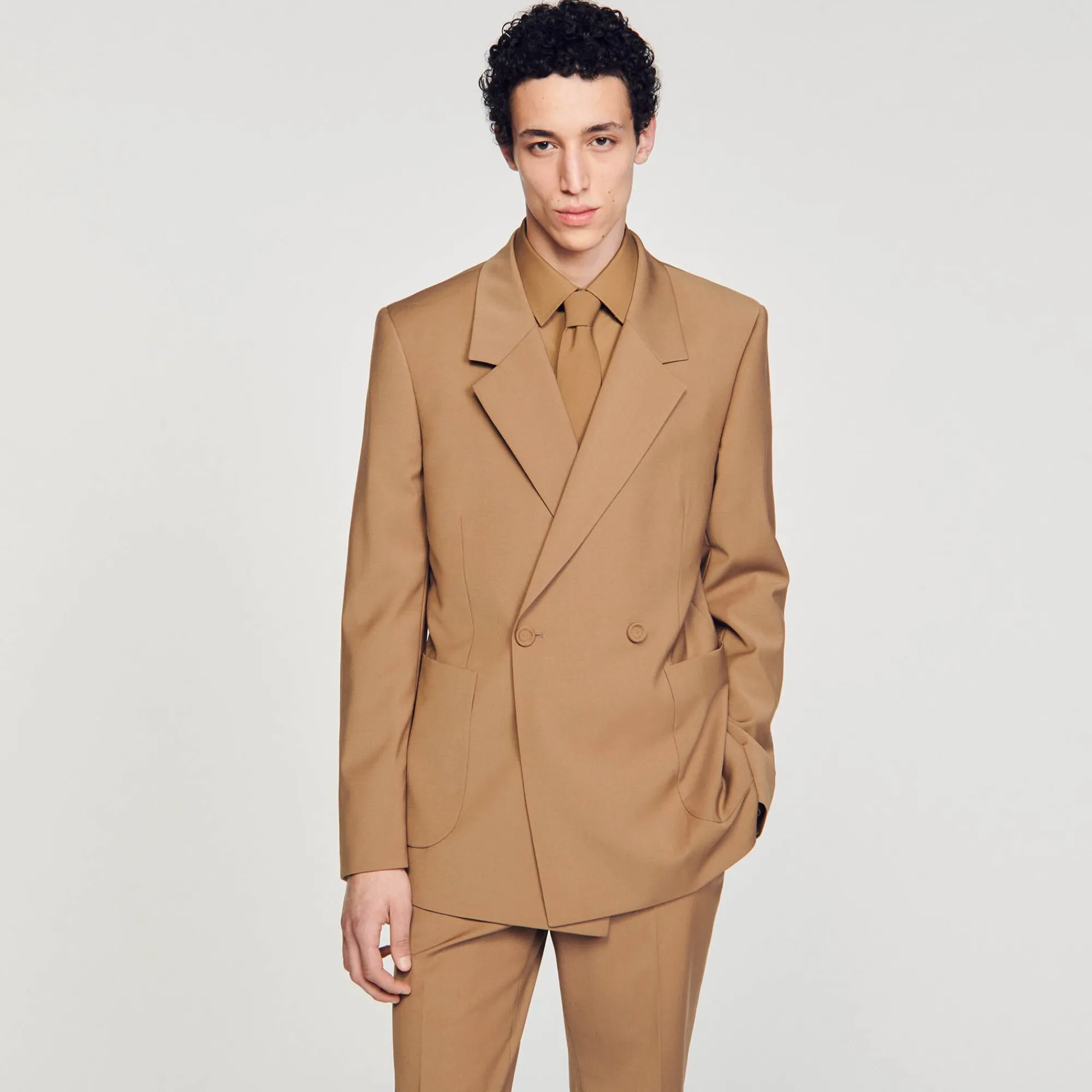 chaqueta_de_traje_cruzada_3-2.webp Trajes & Smokings<Sandro Paris Chaqueta De Traje Cruzada
