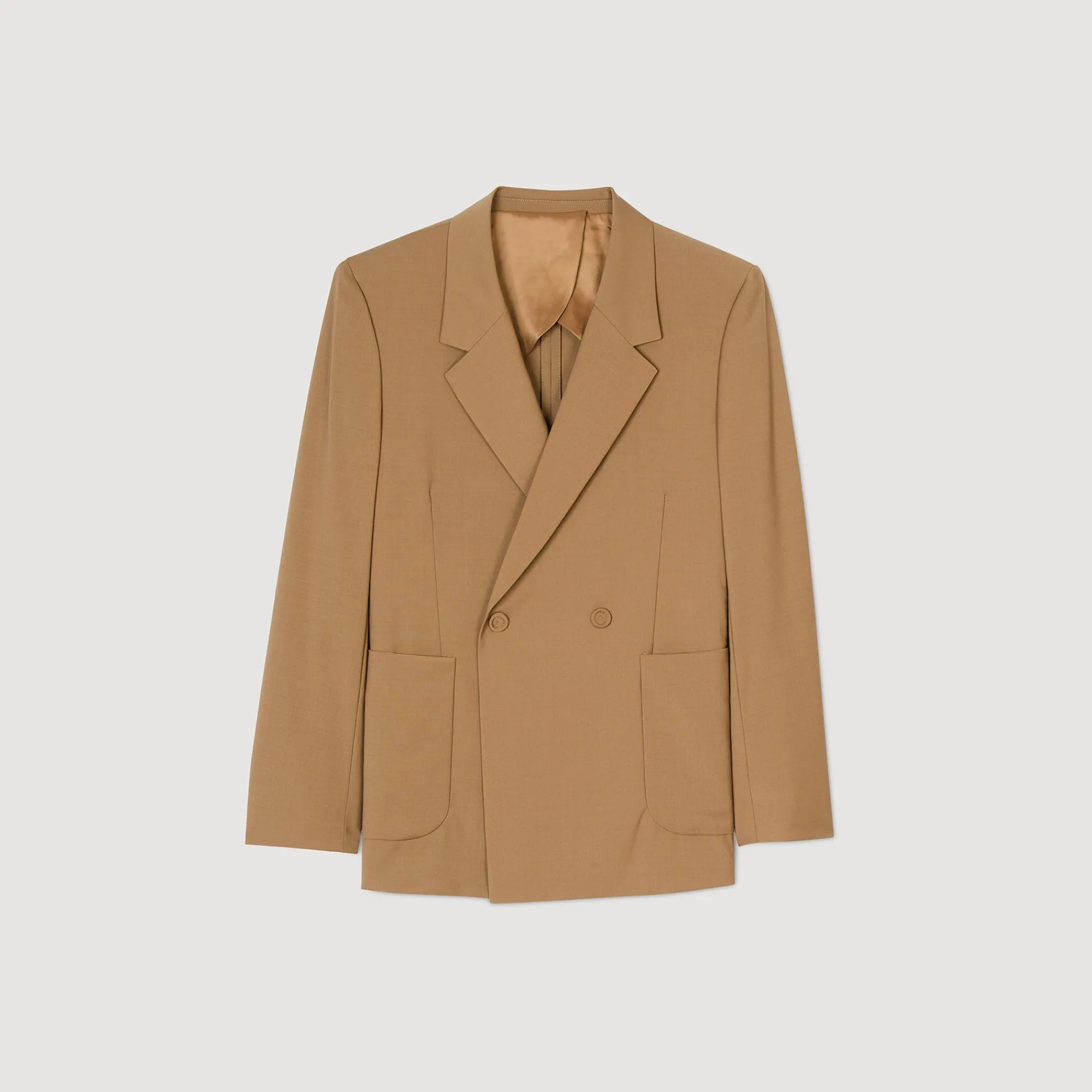 chaqueta_de_traje_cruzada_5-2.webp Trajes & Smokings<Sandro Paris Chaqueta De Traje Cruzada
