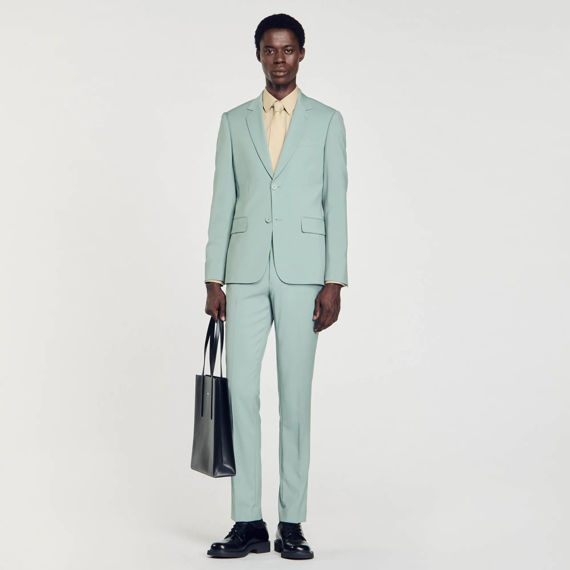 chaqueta_de_traje_de_lana_0-1.webp Trajes & Smokings<Sandro Paris Chaqueta De Traje De Lana