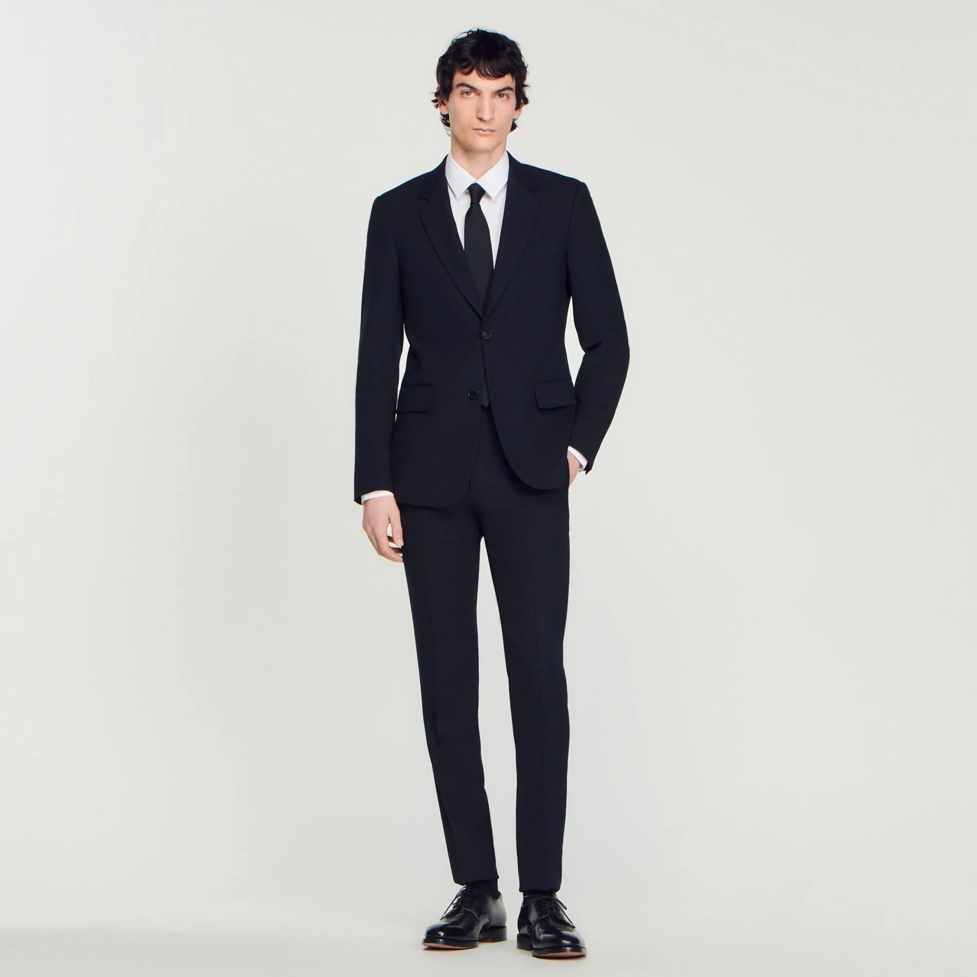 chaqueta_de_traje_de_lana_0-2.webp Trajes & Smokings<Sandro Paris Chaqueta De Traje De Lana