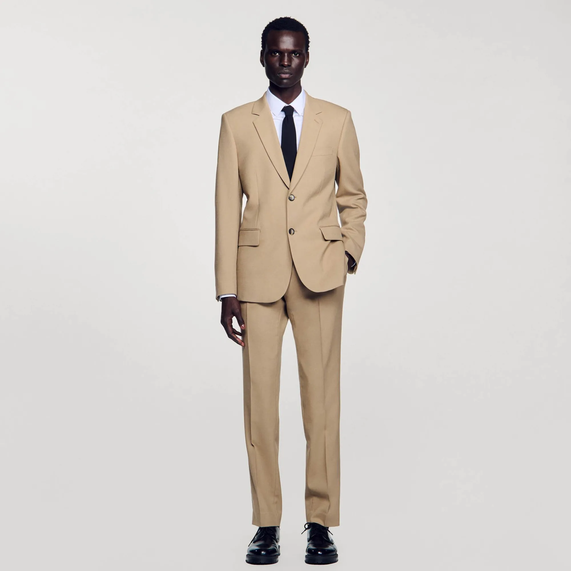chaqueta_de_traje_de_lana_0-3.webp Trajes & Smokings<Sandro Paris Chaqueta De Traje De Lana