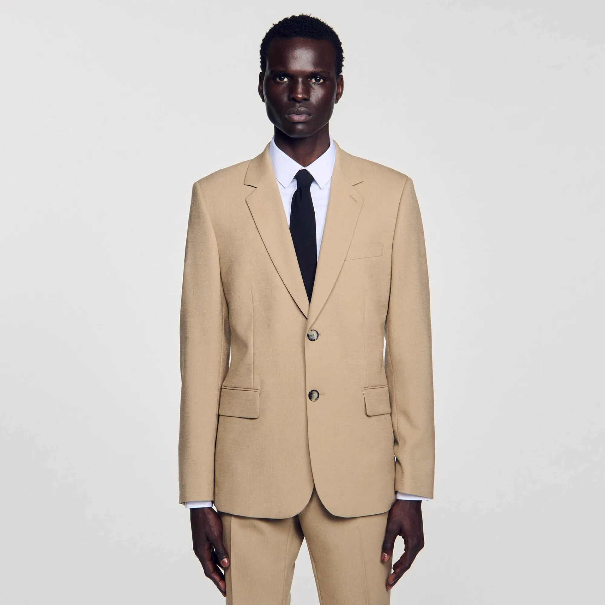 chaqueta_de_traje_de_lana_3-3.webp Trajes & Smokings<Sandro Paris Chaqueta De Traje De Lana