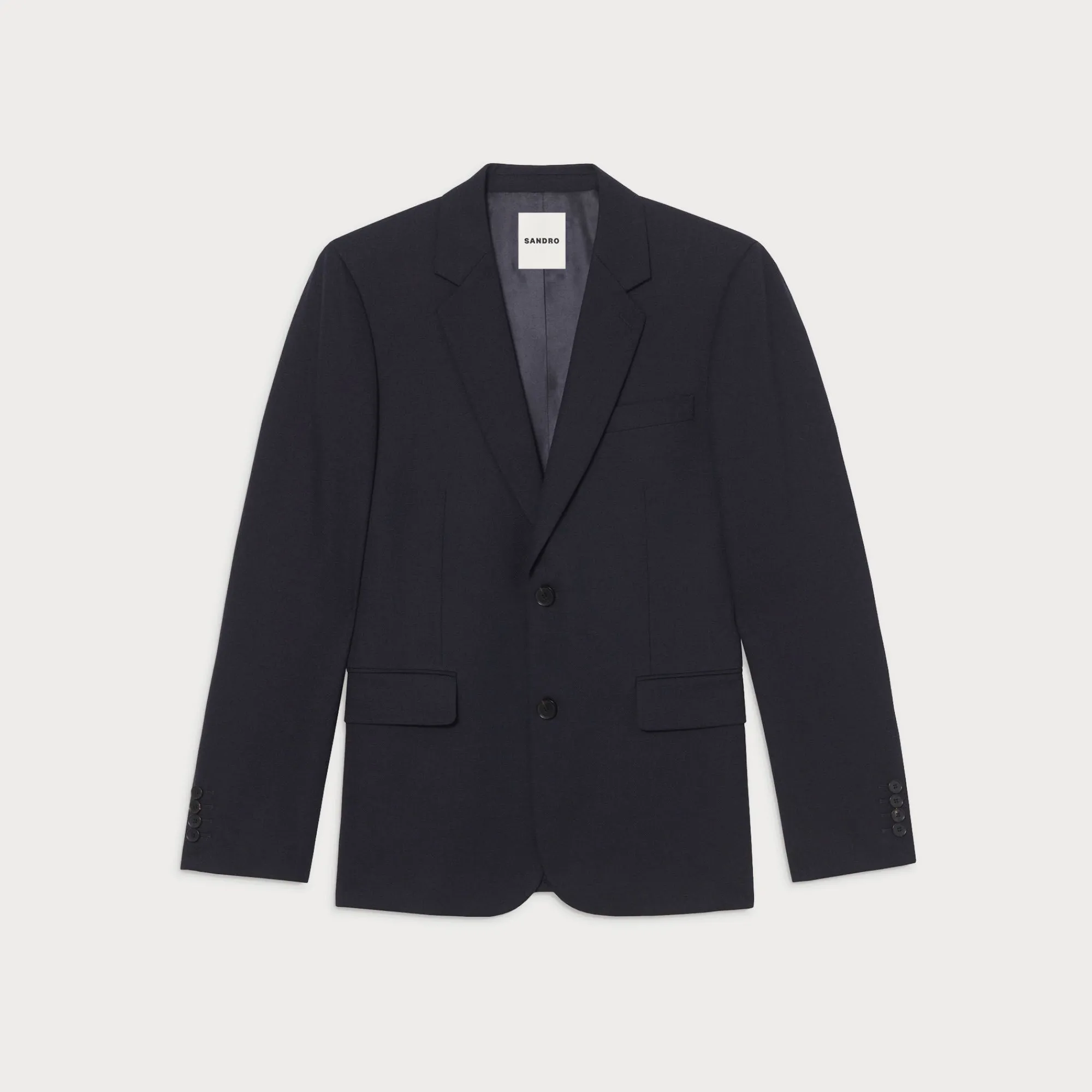 chaqueta_de_traje_de_lana_6.webp Trajes & Smokings<Sandro Paris Chaqueta De Traje De Lana