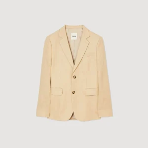 Trajes & Smokings<Sandro Paris Chaqueta De Traje De Lino