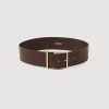 Cinturones<Sandro Paris Cinturon Ancho De Piel