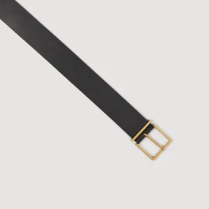 Cinturones<Sandro Paris Cinturon Ancho De Piel
