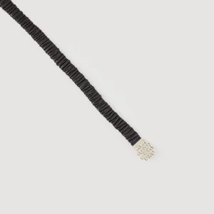Cinturones<Sandro Paris Cinturon Elastico De Piel