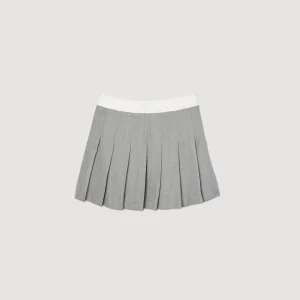 Trajes<Sandro Paris Falda Corta Plisada