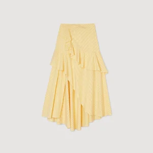 Faldas & Shorts<Sandro Paris Falda Larga Asimetrica