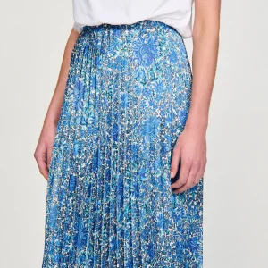 Faldas & Shorts<Sandro Paris Falda Larga Fluida Con Estampado Floral