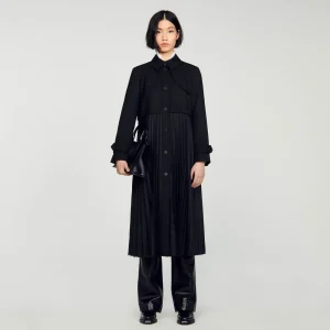 Abrigos<Sandro Paris Gabardina Plisada