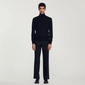 Jerséis & Chalecos<Sandro Paris Jersey De Cuello Vuelto De Lana