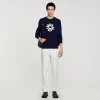 Jerséis & Chalecos<Sandro Paris Jersey De Jacquard Con Flor