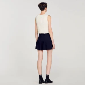 Jerseys & Cárdigans<Sandro Paris Jersey Sin Mangas De Punto