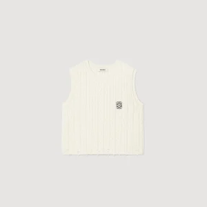 Jerseys & Cárdigans<Sandro Paris Jersey Sin Mangas De Punto