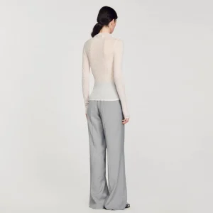 Jerseys & Cárdigans<Sandro Paris Jersey Transparente Con Strass