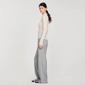 Jerseys & Cárdigans<Sandro Paris Jersey Transparente Con Strass