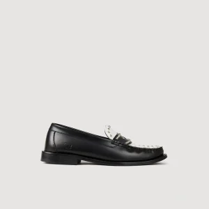 Mocasines & Mules<Sandro Paris Mocasines Bicolores Con Tachuelas