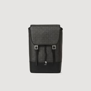 Mochilas<Sandro Paris Mochila De Tela Impermeable Square Cross