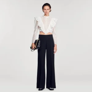 Trajes<Sandro Paris Pantalon Ancho