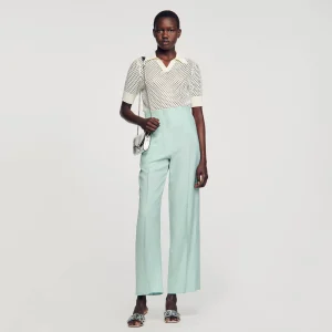 Trajes<Sandro Paris Pantalon Ancho