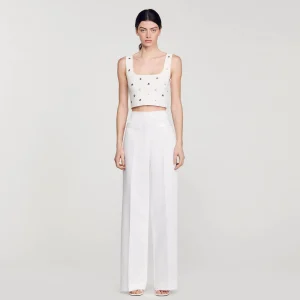 Trajes<Sandro Paris Pantalon Ancho