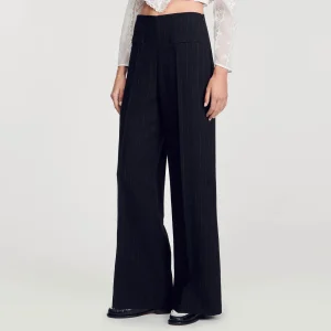 Trajes<Sandro Paris Pantalon Ancho