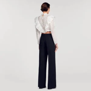 Trajes<Sandro Paris Pantalon Ancho