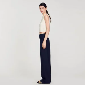Trajes<Sandro Paris Pantalon Ancho